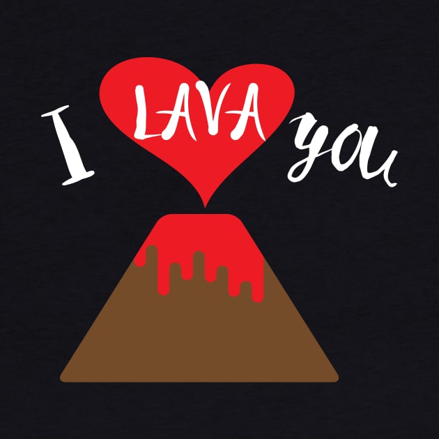 Cute & Funny I Lava You Volcano Valentine's Day by theperfectpresents